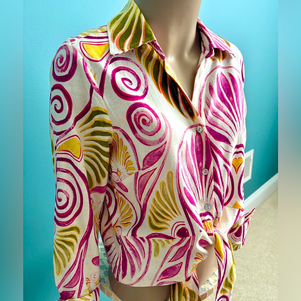 CHRISTIAN SIRIANO FUNKY TAILORED BLOUSE